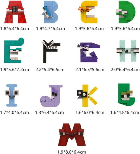 Conjunto De Blocos De Construção Alphabet Lore, A-m/n-z, Edu